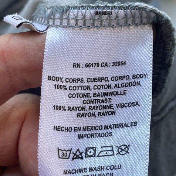 Anthropologie t.la Dusty Blue Mock Neck Short Sleeve Top,XXS‎ - Picture 8 of 9